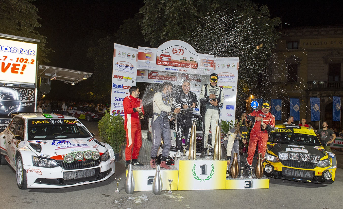 Rally poche ore alla partenza della 58 Coppa Città di Lucca Toscana