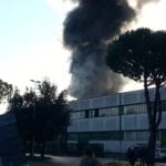 Incendio a Brozzi (Foto di Simone Gianfaldoni di Firenze Più Sicura)