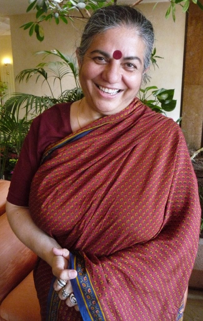 Foto Vandana Shiva di W.Massucco