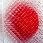 Simone Lingua Cubo cinetico dettagli 2016 plexiglass trasparente tegliato a laser e verniciato