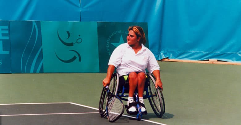 Wheelchair tennis Atlanta Paralympics 15