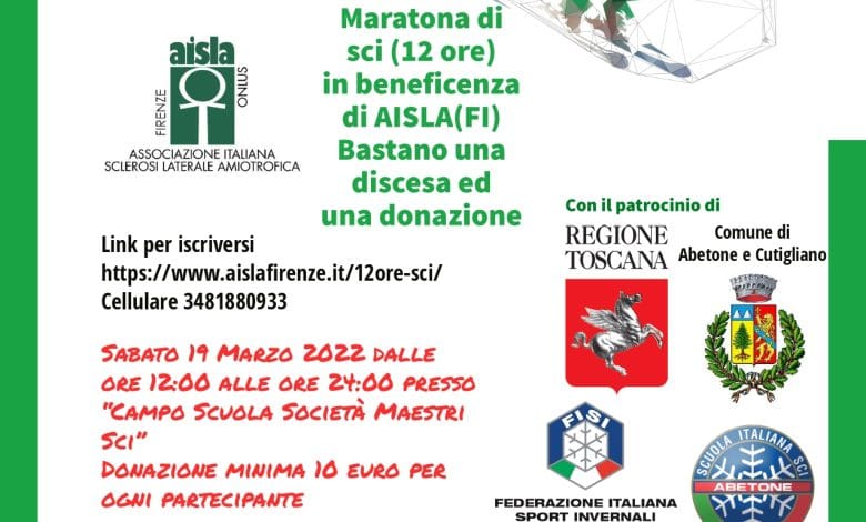 Una pista per AISLA Firenze - 19.03.2022 locandina