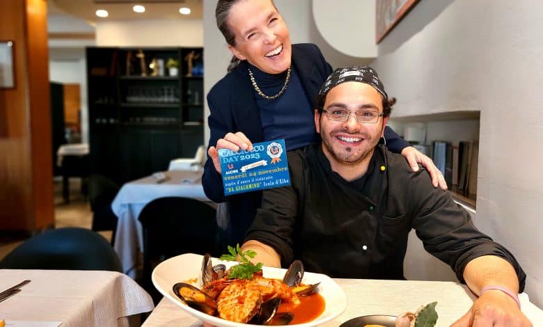 Roberta Ancillotti e chef Loris cacciucco day 2023