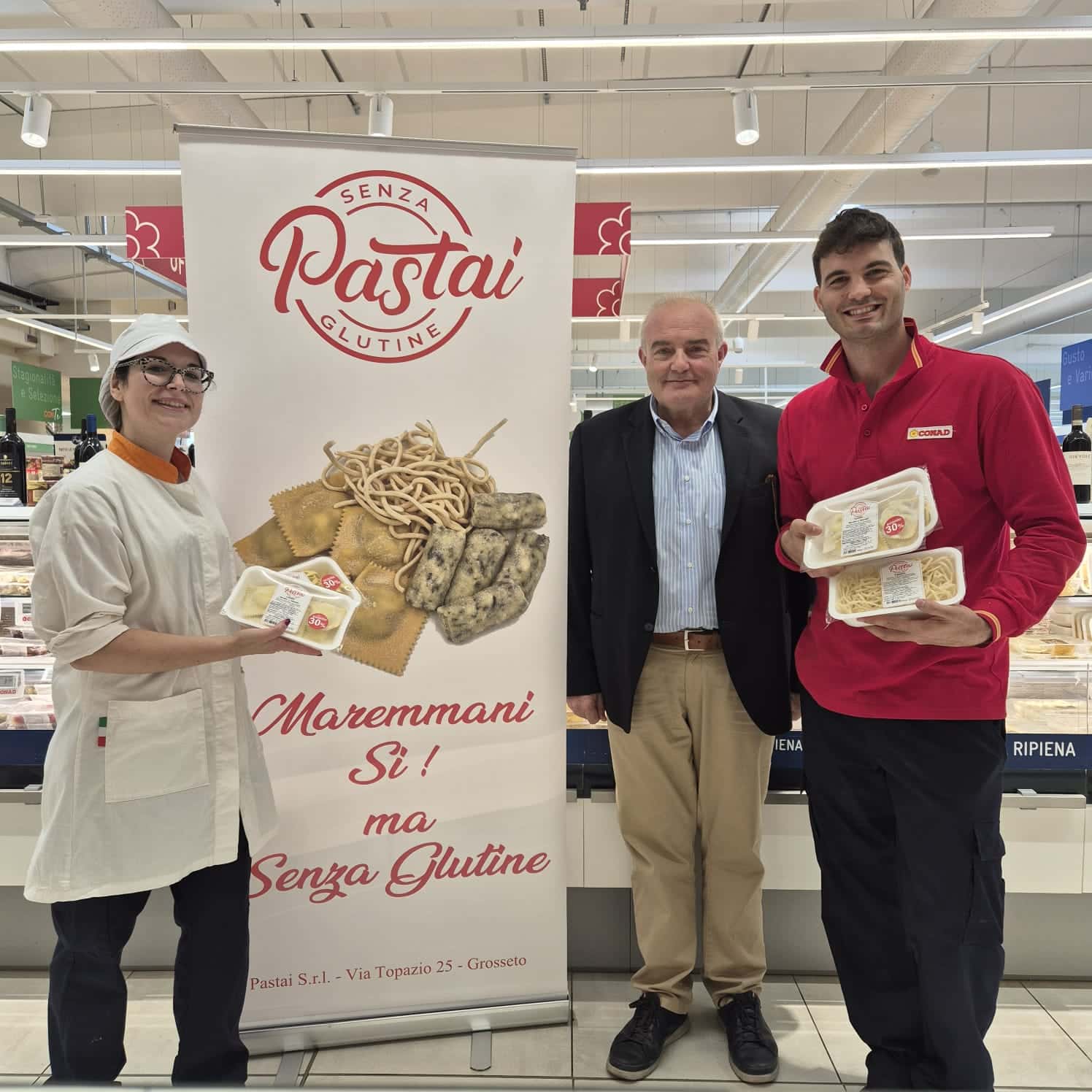 Nei Conad di Grosseto e Castiglione della Pescaia la pasta fresca senza