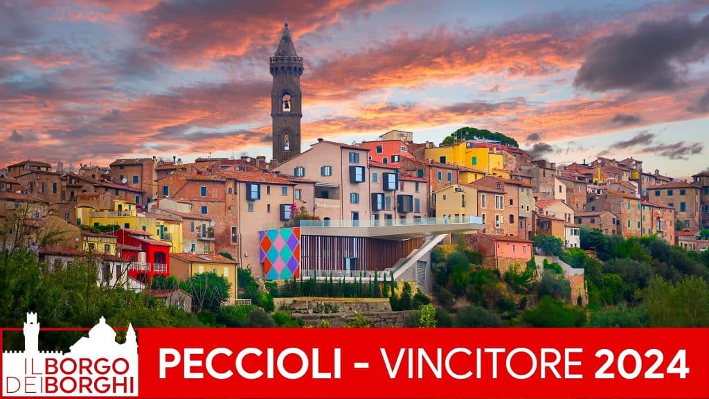 Peccioli Borgo dei Borghi 2024 scritta vittoria