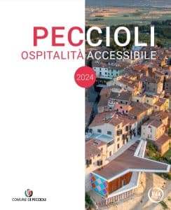 la copertina della guida accessibile di Peccioli