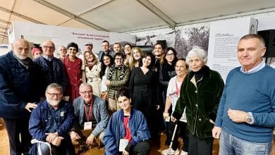 Foto stand con Carlo Petrini