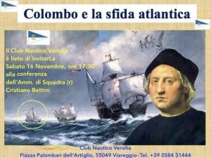 Invito sabato 16 novembre 2024 Colombo e la sfida atlantica