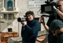 Pietro Marcello sul set di DUSE foto di Erika Kuenka 3