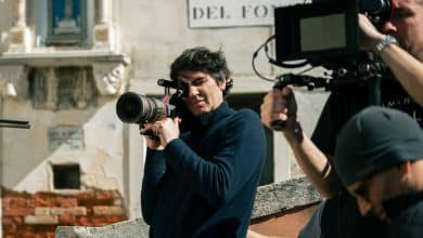 Pietro Marcello sul set di DUSE foto di Erika Kuenka 3