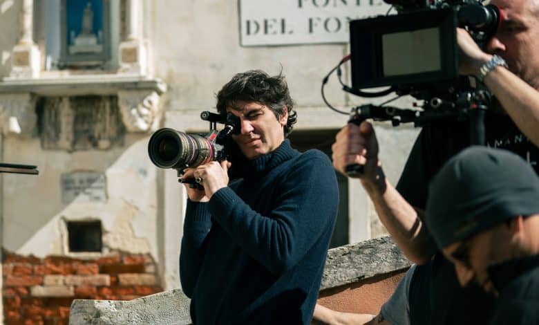 Pietro Marcello sul set di DUSE foto di Erika Kuenka 3