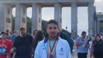 L'aretino Michele Pastorini terzo italiano alla Maratona di Berlino 7 Pastorini a Berlino e1758490597956