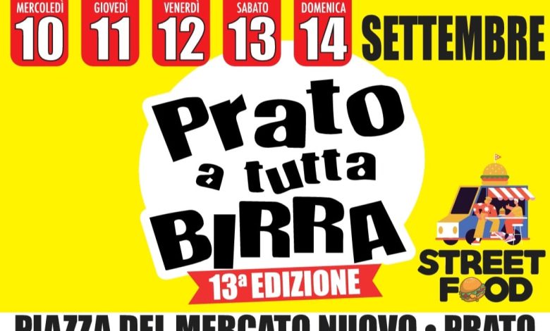Torna Prato a tutta birra: settembre tra musica, street food e tanto divertimento 1 prato tutta birra 25 e1757333554377