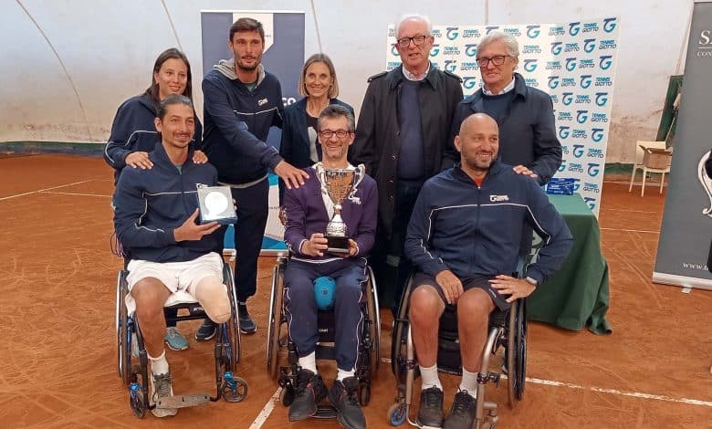 Tennis Giotto Premiazione Campionati Italiani a Squadre Wheelchair Tennis 1