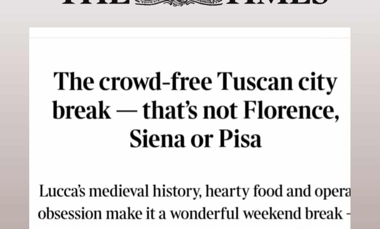 Turismo, il Times incorona Lucca: “La città toscana senza folla dove assaporare l’autenticità” 1 lucca sul times screen e1760514246781