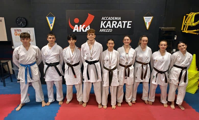 Accademia Karate Arezzo Fase regionale Juniores 2025 1