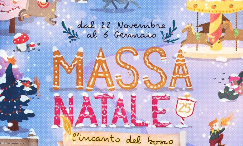 Massa Natale 2025, la città si accende di magia per le feste 1 locandina Natale 25 e1763539493139