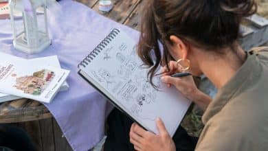 lillustratrice Carol Rollo prende appunti