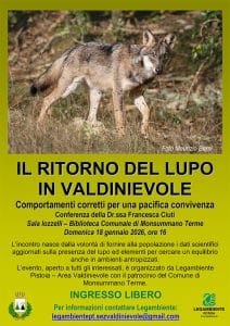 Il ritorno del lupo in Valdinievole locandina 2 web