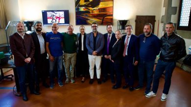 02 Dario Nardella e Francesco Torselli con Funaro Perini Guccione Pierguidi Draghi ed i presidenti delle quattro squadre