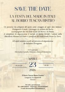 Save the Date evento Tb Firenze clienti
